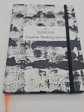 Pilgrim Black & White Abstract Journal with Elastic